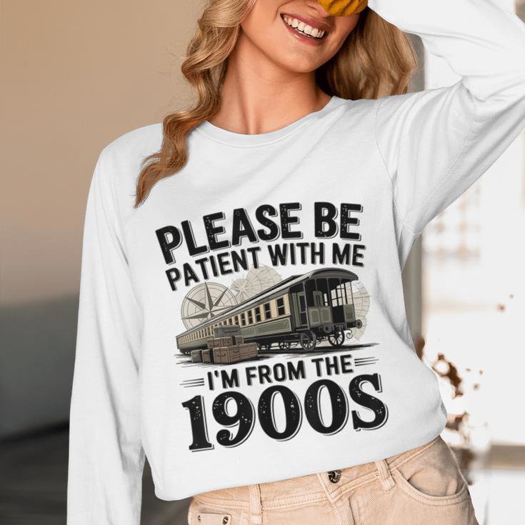 Vintage Be Patient With Me I'm From The 1900s Steam Train Unisex Long Sleeve T-Shirt Vintage Be Patient With Me I'm From The 1900s Steam Train Unisex Long Sleeve T-Shirt