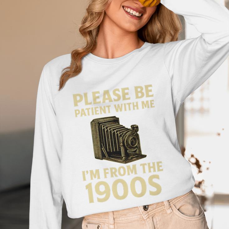 Vintage Please Be Patient With Me I'm From The 1900s Camera Premium Unisex Long Sleeve T-Shirt