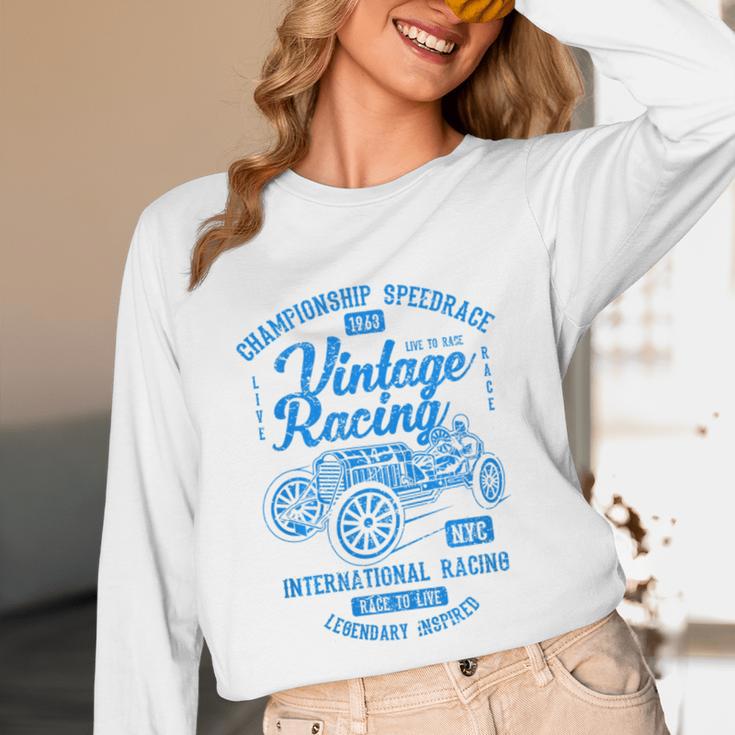 Vintage Racing Automotive Nostalgia Distressed Car Premium Tri-Blend Unisex Long Sleeve T-Shirt Vintage Racing Automotive Nostalgia Distressed Car Premium Tri-Blend Unisex Long Sleeve T-Shirt