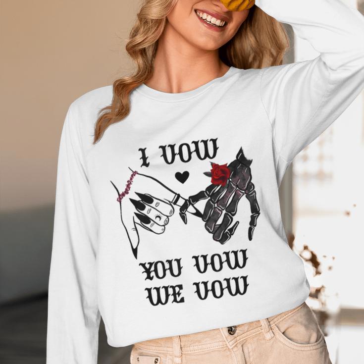 I Vow You Vow We Vow Merch Dark Romance Smutty Book Smutt Unisex Long Sleeve T-Shirt