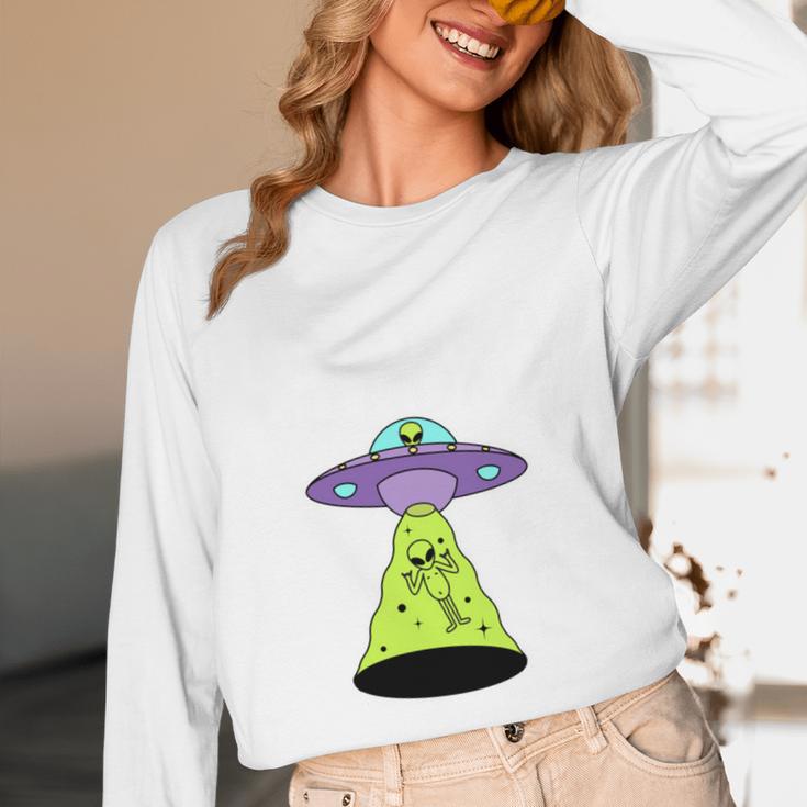I Wanna Go Home Introvert UFO UAP Flying Saucer Trippy Alien Unisex Long Sleeve T-Shirt I Wanna Go Home Introvert UFO UAP Flying Saucer Trippy Alien Unisex Long Sleeve T-Shirt