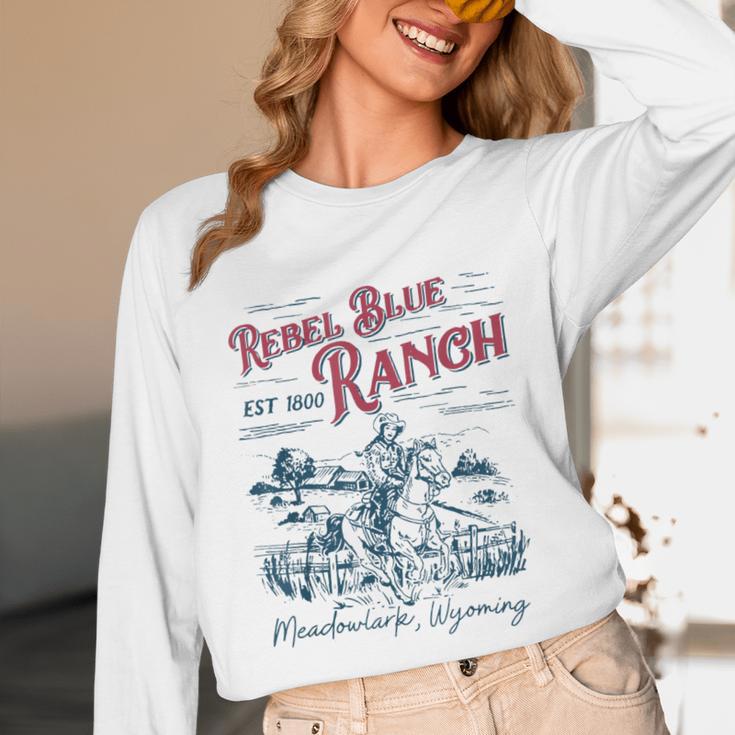 Western Book Love Cowboy Reader Bookish Bookworm Cowgirl Unisex Long Sleeve T-Shirt