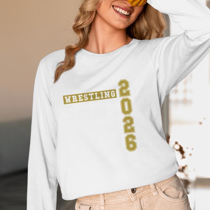 Wrestling Senior Night Wrestling Senior 2026 Graduation 43 Unisex Long Sleeve T-Shirt