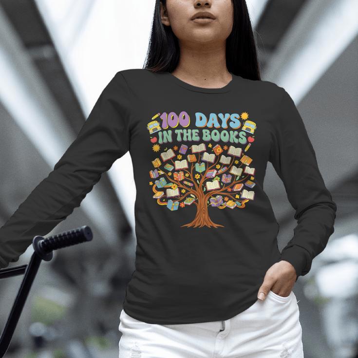 100 Days Of School 100 Days In The Books English Teacher Unisex Long Sleeve T-Shirt 100 Days Of School 100 Days In The Books English Teacher Unisex Long Sleeve T-Shirt