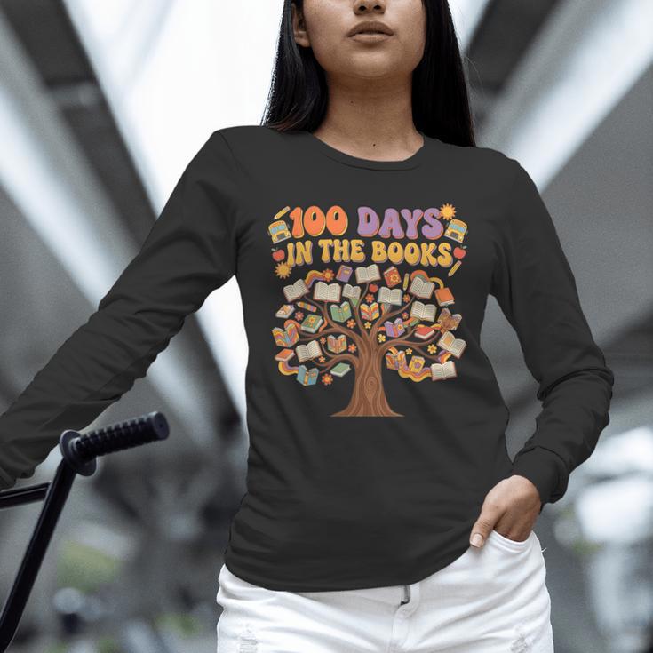 100 Days Of School 100 Days In The Books Librarian Read Unisex Long Sleeve T-Shirt