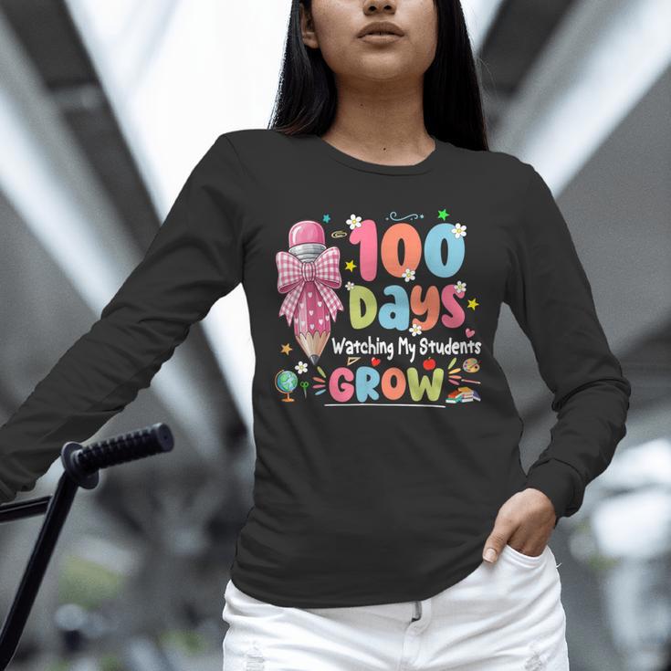 100th Day Of School Teacher Women Floral Books Unisex Long Sleeve T-Shirt 100th Day Of School Teacher Women Floral Books Unisex Long Sleeve T-Shirt