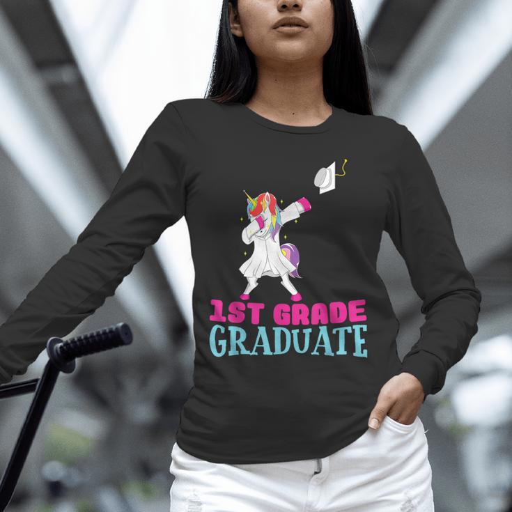 1st Grade Graduation Dabbing Unicorn Lover T-Shirt Kids Unisex Long Sleeve T-Shirt