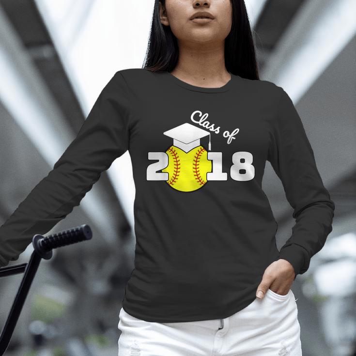 2018 Softball Senior Graduation Shirt For Girls Grad Unisex Long Sleeve T-Shirt