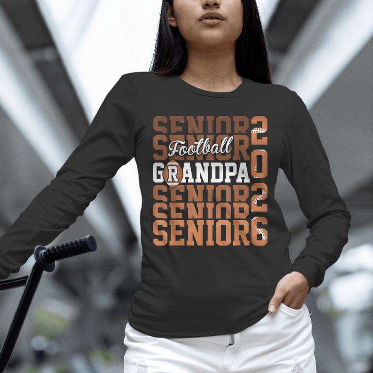 2026 Football Senior Grandpa Graduation Matching Family Unisex Long Sleeve T-Shirt