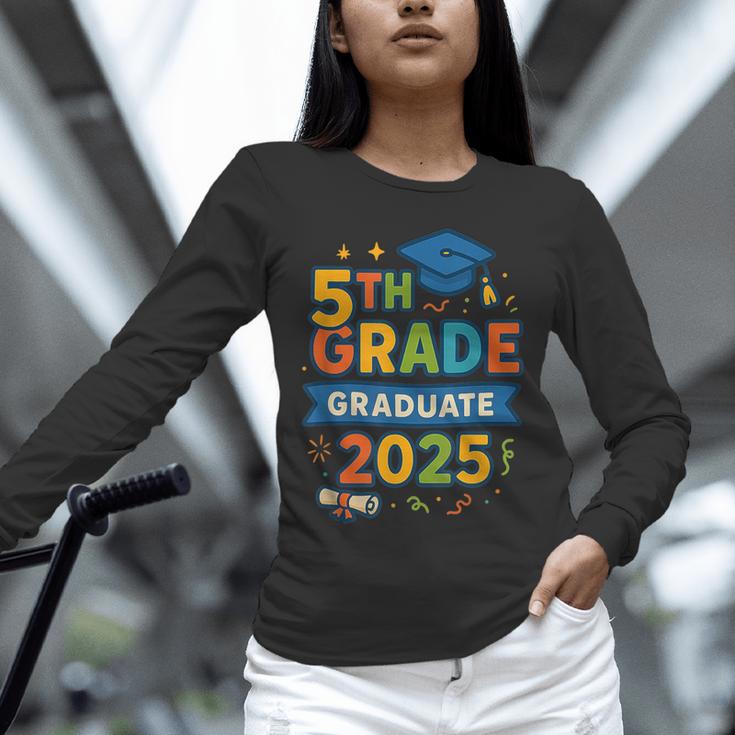 5th Grade Graduation 2025 Graphic – Class Of 2025 Theme Unisex Long Sleeve T-Shirt