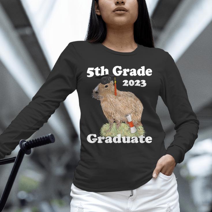 5th Grade Graduation Class Of 2023 Capybara Fifth Graduate Unisex Long Sleeve T-Shirt