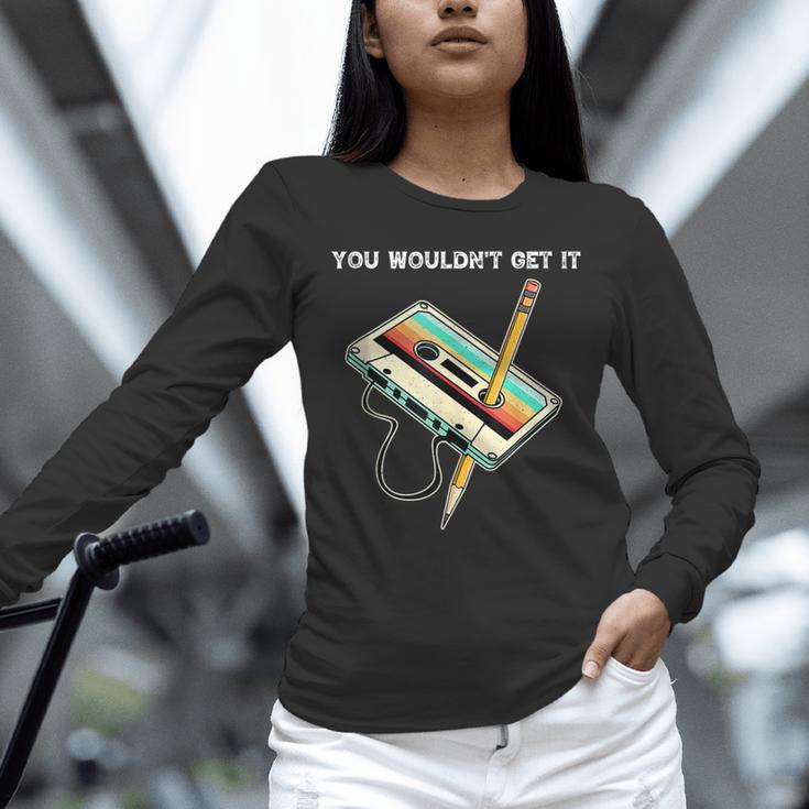 70s 80s 90s Retro Party Costume Nostalgia Cassette Unisex Long Sleeve T-Shirt