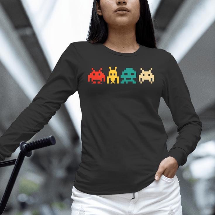 80s Video Game Nostalgia Retro Vintage Arcade Novelty Unisex Long Sleeve T-Shirt