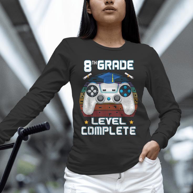8th Grade Level Complete Graduation Class 2023 Gamer Boys Unisex Long Sleeve T-Shirt