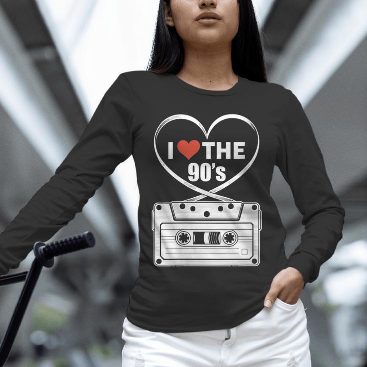 90s Nostalgia Cassette Heart Retro I Love The 90s Unisex Long Sleeve T-Shirt 90s Nostalgia Cassette Heart Retro I Love The 90s Unisex Long Sleeve T-Shirt