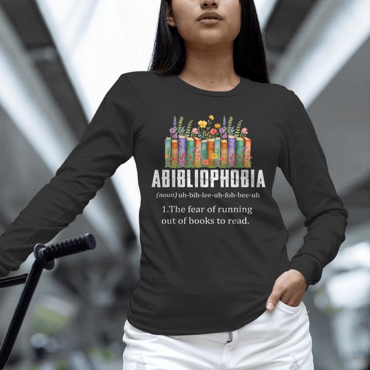 Abibliophobia Definition Book Reader Book Nerd Book Reading Unisex Long Sleeve T-Shirt Abibliophobia Definition Book Reader Book Nerd Book Reading Unisex Long Sleeve T-Shirt