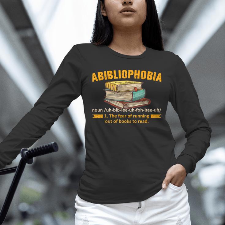 Abibliophobia Perfect For Young Book Lover Bookworm Reader Unisex Long Sleeve T-Shirt