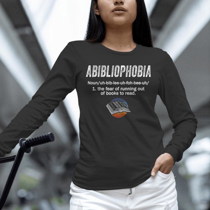 Abibliophobia Pupil Reading Bookworm Tees Reader Unisex Long Sleeve T-Shirt Abibliophobia Pupil Reading Bookworm Tees Reader Unisex Long Sleeve T-Shirt