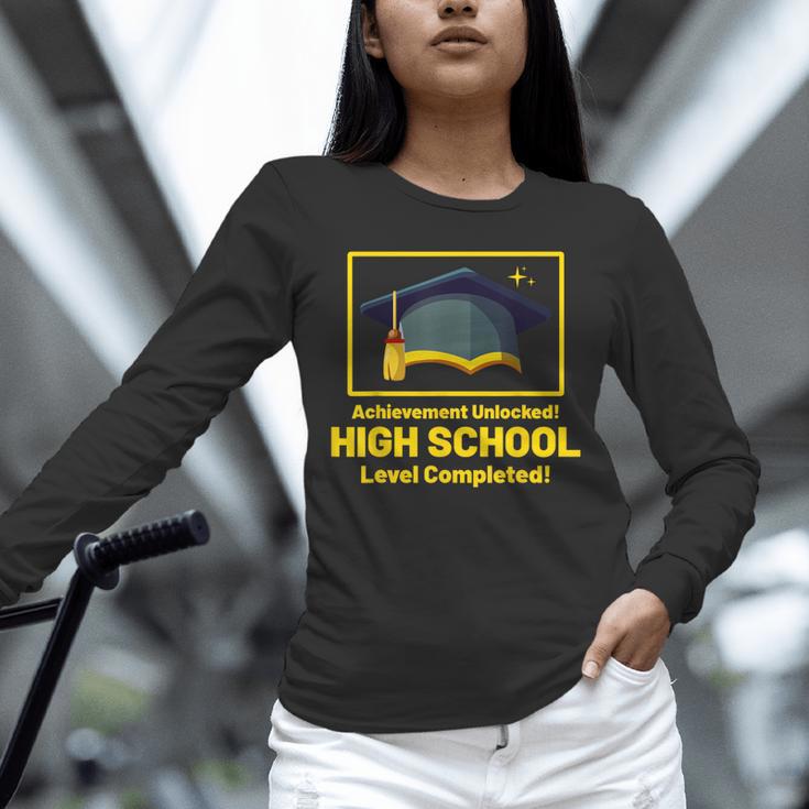 Achievement Unlocked High School Graduation Gamer Unisex Long Sleeve T-Shirt