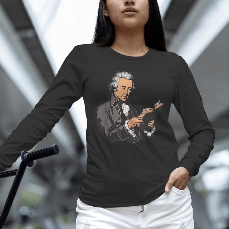 Alexander Hamilton Reading A Book Unisex Long Sleeve T-Shirt