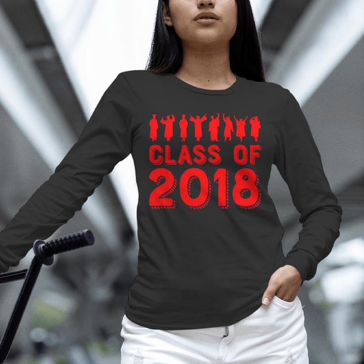 & Red Class Of 2018 Senior GraduationShirt Unisex Long Sleeve T-Shirt