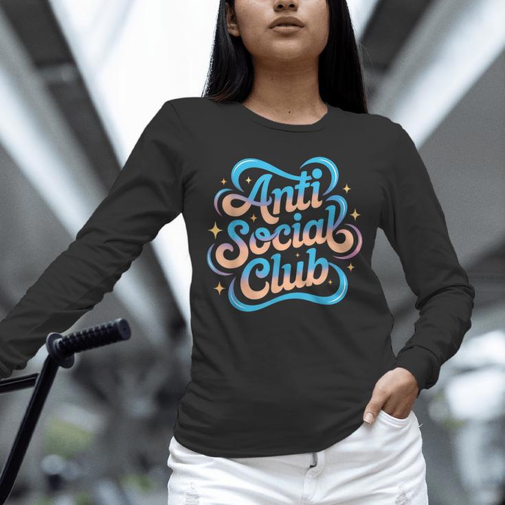 Anti-Social Club Introvert Humor Unisex Long Sleeve T-Shirt Anti-Social Club Introvert Humor Unisex Long Sleeve T-Shirt
