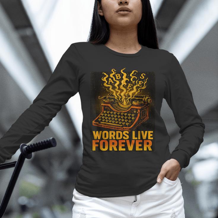 Antiques Collector Writing Retro Nostalgia Curiosity Unisex Long Sleeve T-Shirt