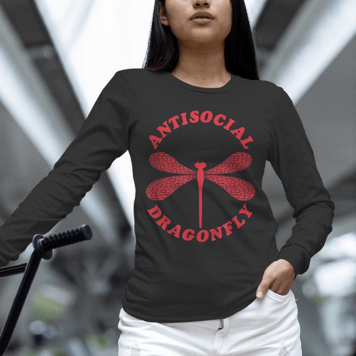 Antisocial Dragonfly Introvert Humor Nature Insect Graphic Unisex Long Sleeve T-Shirt Antisocial Dragonfly Introvert Humor Nature Insect Graphic Unisex Long Sleeve T-Shirt