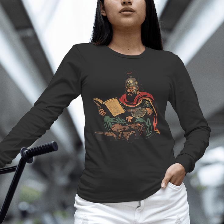 Attila The Hun Reading A Book Unisex Long Sleeve T-Shirt