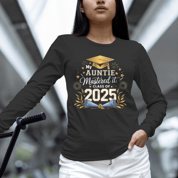 My Auntie Mastered It Class Of 2025 Masters Graduation Unisex Long Sleeve T-Shirt