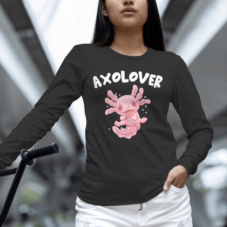 Axolovert Axolotl Humor Salamander Introvert Unisex Long Sleeve T-Shirt Axolovert Axolotl Humor Salamander Introvert Unisex Long Sleeve T-Shirt