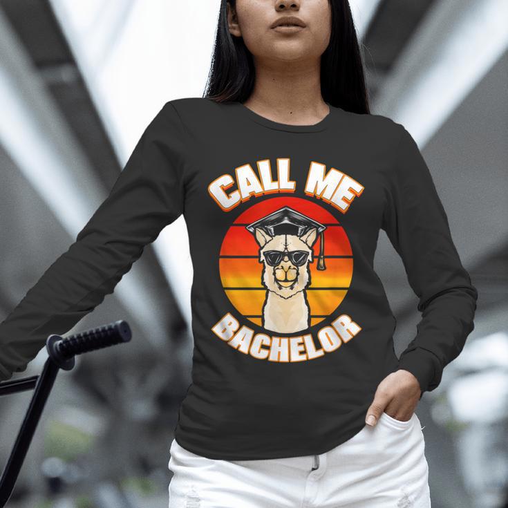Bachelor Graduation For University Degree Party Llama Unisex Long Sleeve T-Shirt