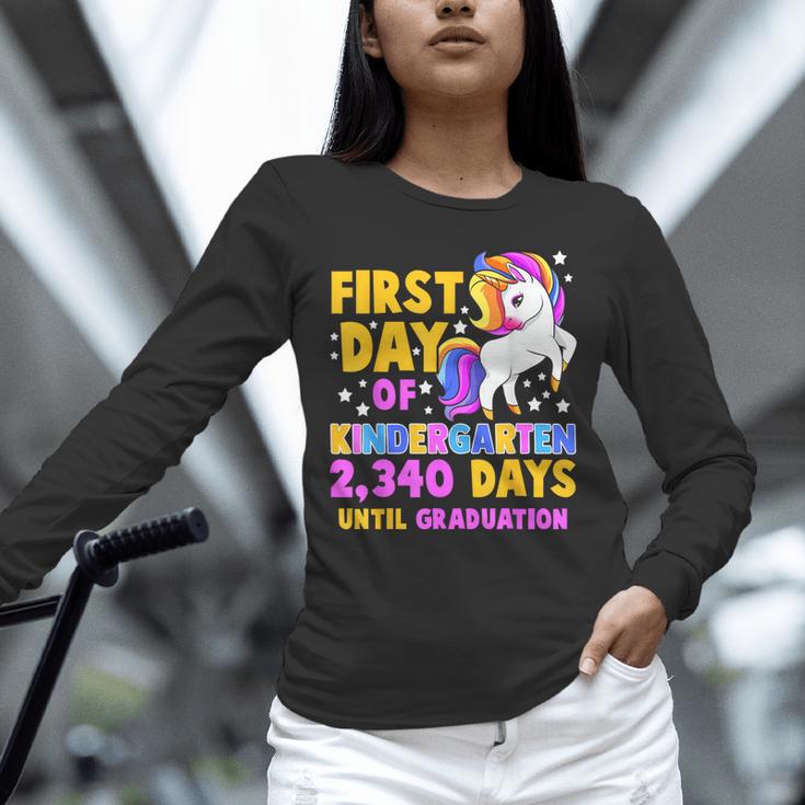 Back To School First Day Of Kindergarten Graduation Unicorn Unisex Long Sleeve T-Shirt