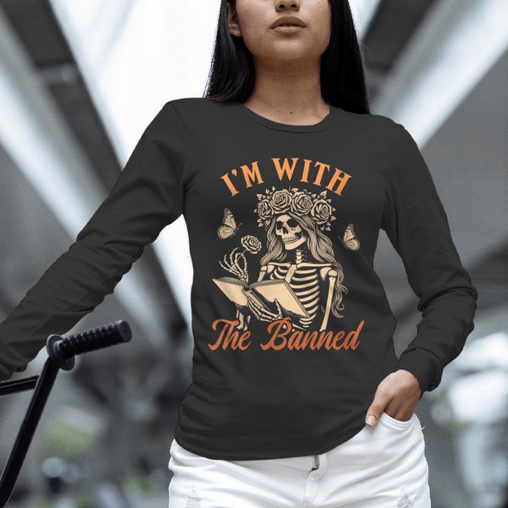 Banned Book Reading Squad Bookish I'm With The Banned Unisex Long Sleeve T-Shirt Banned Book Reading Squad Bookish I'm With The Banned Unisex Long Sleeve T-Shirt