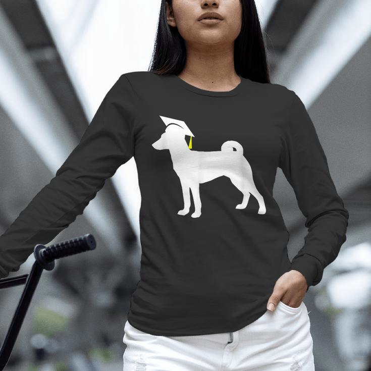 Basenji Graduation Dog Graduate Unisex Long Sleeve T-Shirt