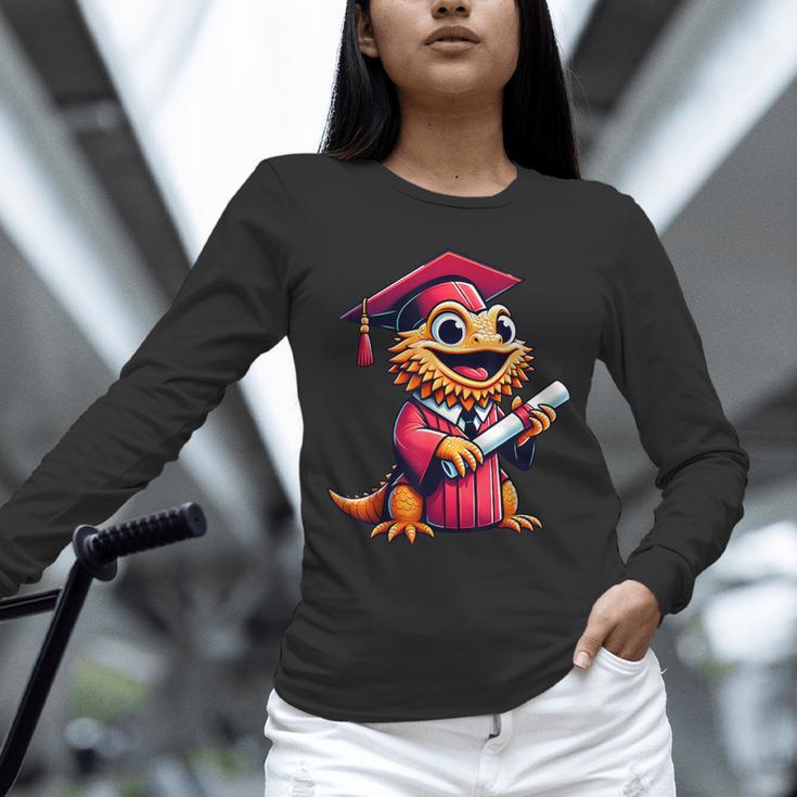 Bearded Dragon Graduation Kindergarten Elementary Girl Boy Unisex Long Sleeve T-Shirt