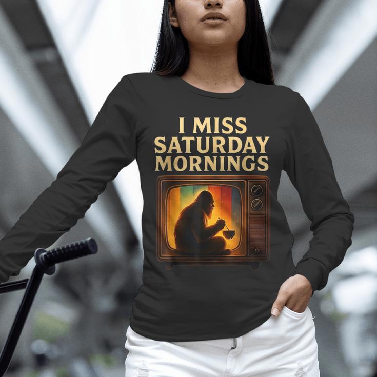 Bigfoot Saturday Morning Nostalgia Unisex Long Sleeve T-Shirt
