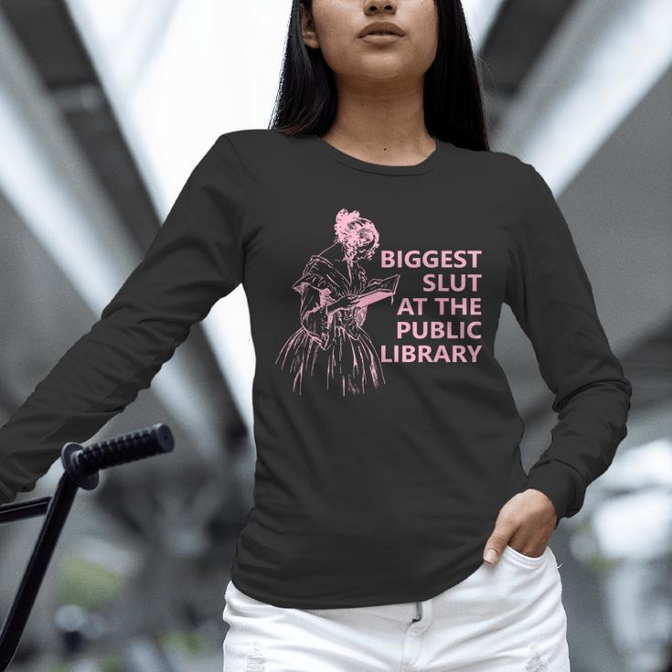 Biggest Slut At The Public Library Reading Book Club Unisex Long Sleeve T-Shirt