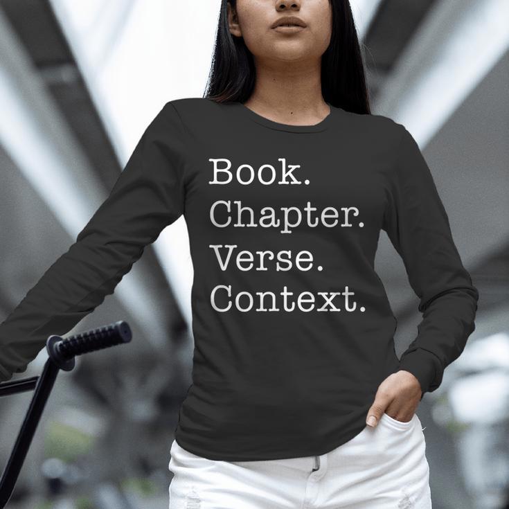Book Chapter Verse Context Theology Christian Reformed Unisex Long Sleeve T-Shirt