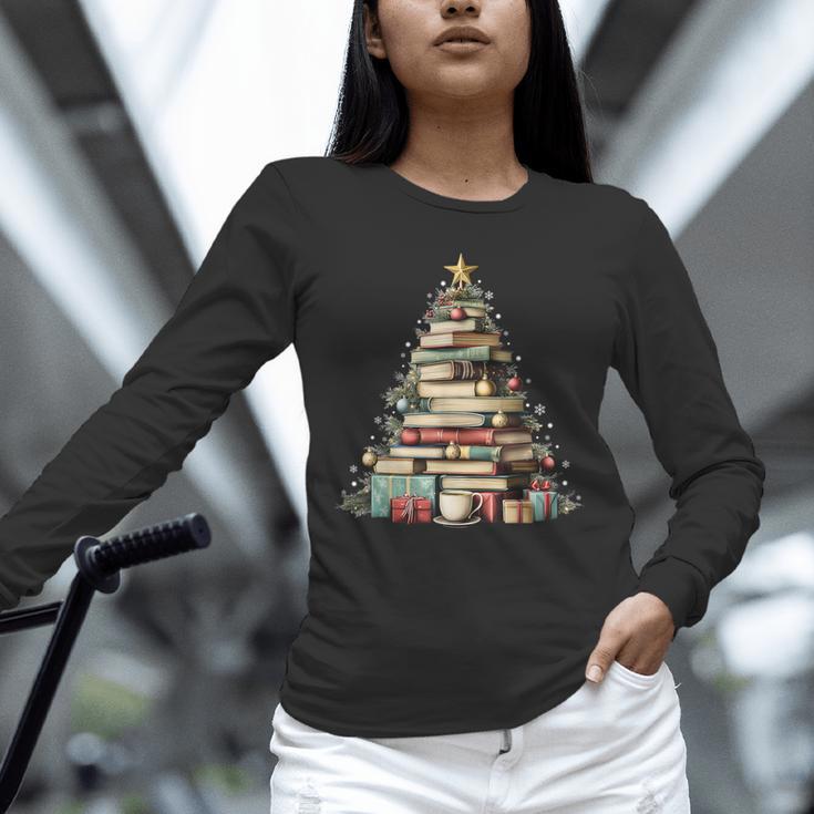 Book Christmas Tree Books Lovers Xmas Teacher Men Women Kids Unisex Long Sleeve T-Shirt Book Christmas Tree Books Lovers Xmas Teacher Men Women Kids Unisex Long Sleeve T-Shirt