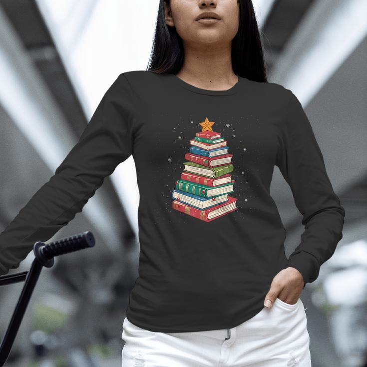 Book Christmas Tree Book Lover Teacher Librarian Men Women Unisex Long Sleeve T-Shirt Book Christmas Tree Book Lover Teacher Librarian Men Women Unisex Long Sleeve T-Shirt