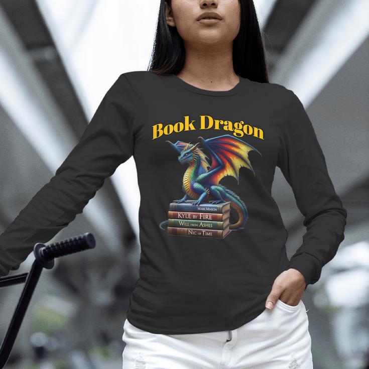 Book Dragon Mark Minson's Books Unisex Long Sleeve T-Shirt