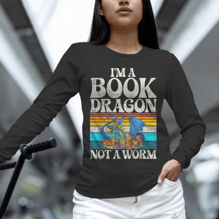 Im a Book Dragon Not a Worm Dragon Unisex Long Sleeve T-Shirt