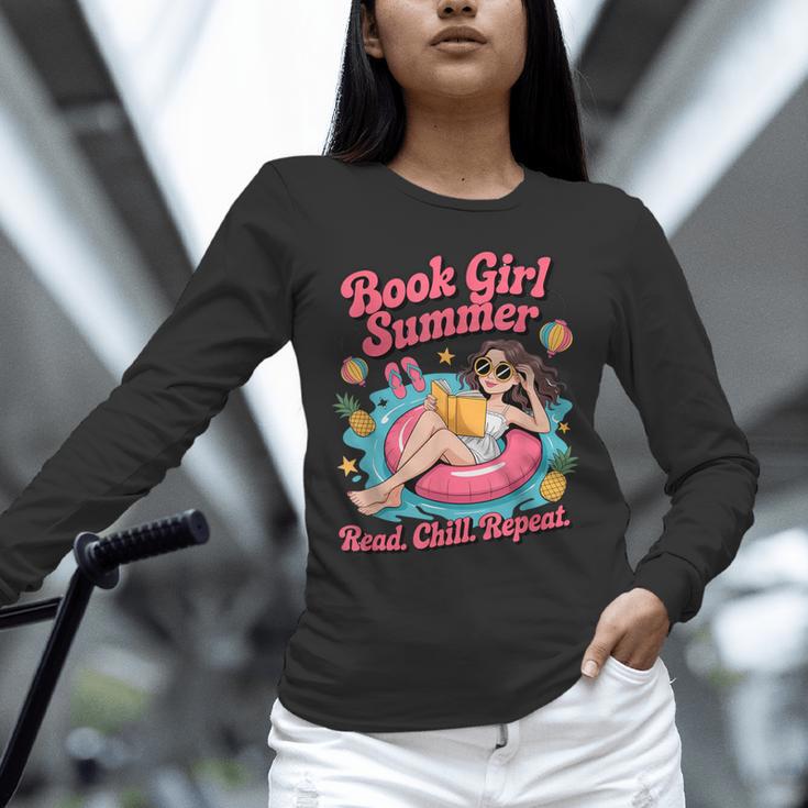 Book Girl Summer Beach Vacation Book Lover Unisex Long Sleeve T-Shirt Book Girl Summer Beach Vacation Book Lover Unisex Long Sleeve T-Shirt