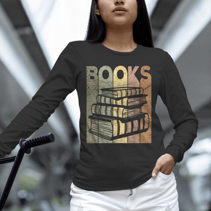 Book Reader Vintage Bookworm Retro Book Lover Unisex Long Sleeve T-Shirt
