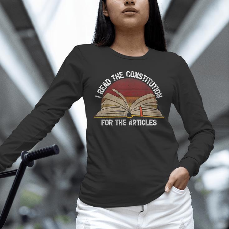 Book Vintage I Read The Constitution For The Articles Unisex Long Sleeve T-Shirt
