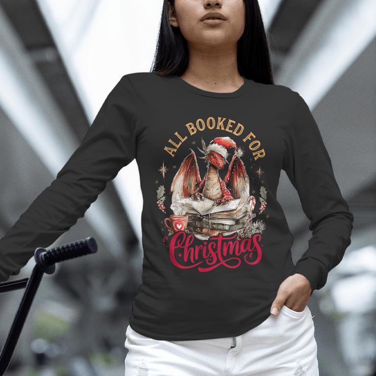 All Booked For Christmas Dragon Unisex Long Sleeve T-Shirt All Booked For Christmas Dragon Unisex Long Sleeve T-Shirt