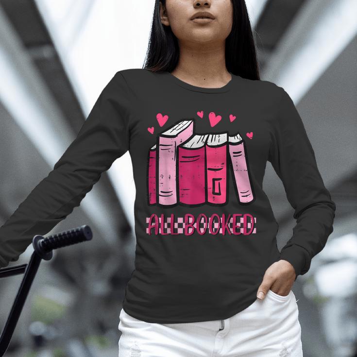 All Booked Read Book Reading Librarian Men Women Kids Unisex Long Sleeve T-Shirt