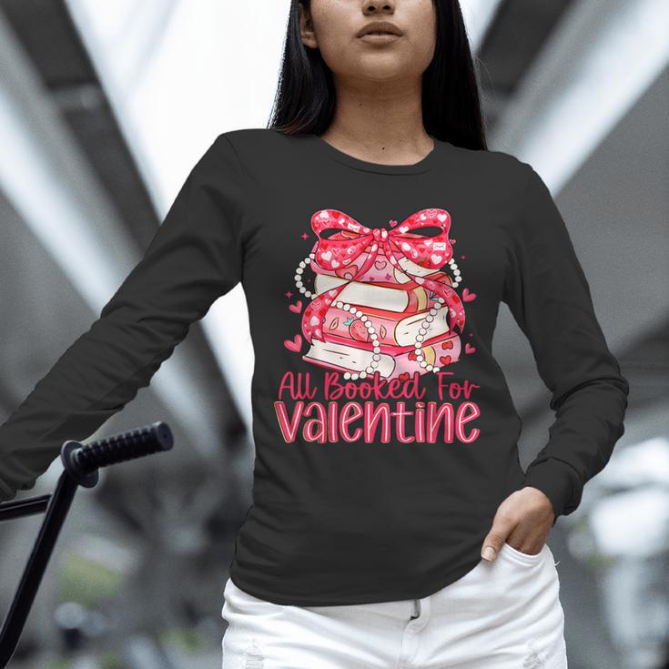 All Booked For Valentine Book Lovers Teacher Girl Women Kid Unisex Long Sleeve T-Shirt