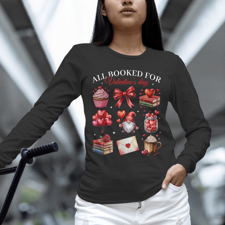 All Booked For Valentine Coquette Bow Girl Women Teacher Unisex Long Sleeve T-Shirt All Booked For Valentine Coquette Bow Girl Women Teacher Unisex Long Sleeve T-Shirt